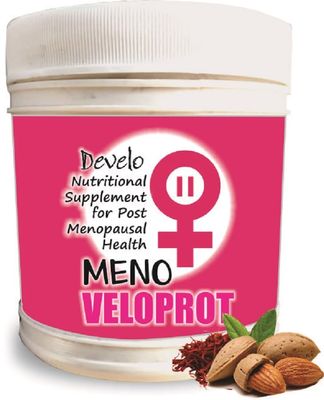 Develo Menopause Supplement for Women, Manage Hot Flashes, Night Sweats, Stress, Hormonal Imbalance - 500g Kesar Badam