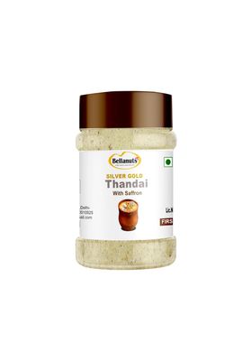 Bellanuts Kesari Thandai with Silver Gold Leaves 100g Trail Pack