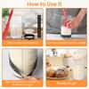Supvox 730ml Sourdough Starter Kit, 25oz Sourdough Starter Jar with Metallic Lid, Silicone Spatula, Feeding Tracker, Extra Thermometer Strips & Breathable Covers Sourdough Bread Starter Kit view 3
