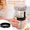 Supvox 730ml Sourdough Starter Kit, 25oz Sourdough Starter Jar with Metallic Lid, Silicone Spatula, Feeding Tracker, Extra Thermometer Strips & Breathable Covers Sourdough Bread Starter Kit view 4