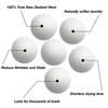 MADHYA Wool Dryer Balls, Natural Fabric Softener, Reusable, Reduces Clothing Wrinkles and Saves Drying Time, Alternative to PVC Balls, Dryer Sheets & Liquid Softener, Lint Free, White, Pack of 4 view 3
