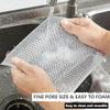 TOP SELECT Multipurpose Wire Dishwashing Rags for Wet and Dry Stainless Steel Scrubber Non-Scratch Wire Dishcloth for Washing Dishes Sinks Counters Easy Rinsing Machine Washable (12) view 2