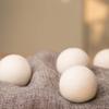 MADHYA Wool Dryer Balls, Natural Fabric Softener, Reusable, Reduces Clothing Wrinkles and Saves Drying Time, Alternative to PVC Balls, Dryer Sheets & Liquid Softener, Lint Free, White, Pack of 2 view 4