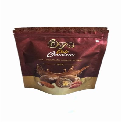 Oya Chocolate Crunchy Almond Dates Pemium Chocolate Dates With Crunchy Almond | (Milk Chocolates, 1kg) Healthy guilt-free snack | Dates filled with crunchy almonds