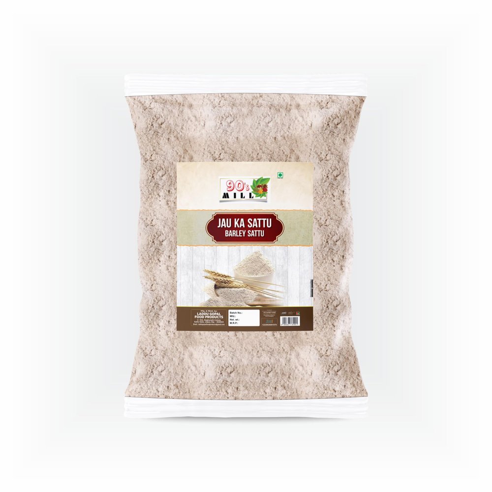 90's MILL Organics Jau Ka Sattu | Barley Sattu Organic Sattu Barli Arisi - 250gm