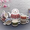 AAV World Pack of 1 Ceramic KASHMERI Art Kettle with Tea Cups (Multicolor, Cup Set) view 2