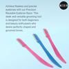 MESKIN Multicolor Eyebrow Razor Sticks Professional Facial Hair Remover Precision Trimming & Shaving Tool Netted blade Technology (Pack of 3) view 4