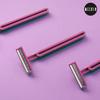 MESKIN 10Pcs Reusable Body Razor wih Aloe Vera Lube Strip Painfree Body Hair Removing Tool Stainless Steel Blade with Anti-Slip Handle for smooth Glide. Full Body Razor Purple (Pack of 10) view 2