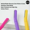 MESKIN Vibrant Facial Hair Removing Razor Professional Hair Remover Best For Eyebrow Upperlips Trimming & Shaving Nick Free Blade for Smooth Shave (Pack of 3) view 2