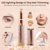 AMENDAS 2 in 1 Rechargeable Facial Hair Remover with Replaceable Heads Face Trimmer For Women Facial Hair Painless Personal Hair Removal Eyebrow Razor with Indicator Lights view 3