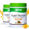 OZiva Bioactive Plant Protein (Mango) | 25g Protein,5.5 BCAA| Pea Isolate| Plant based Protein Powder for Women & Men | Essential Amino Acids| Vegan Protein supplement, Sugar free, 500g (Pack of 2) view 1