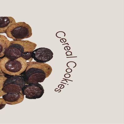 MousseStruck Cereal Cookies Pack of 4 (200g) | Handmade & Freshly Baked | No Preservatives & No Trans Fat | Stuffed With Pure Chocolate | Premium Ingredients