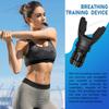 SHOPPOSTREET Breathing Trainer, Respiratory Muscle Trainer, Improve Breathing Ability, Lung Breathing Trainer, Breathing Enhancer,Increased Sports Breathing Fitness, Lungs Exercise Equipment (1) Black view 2