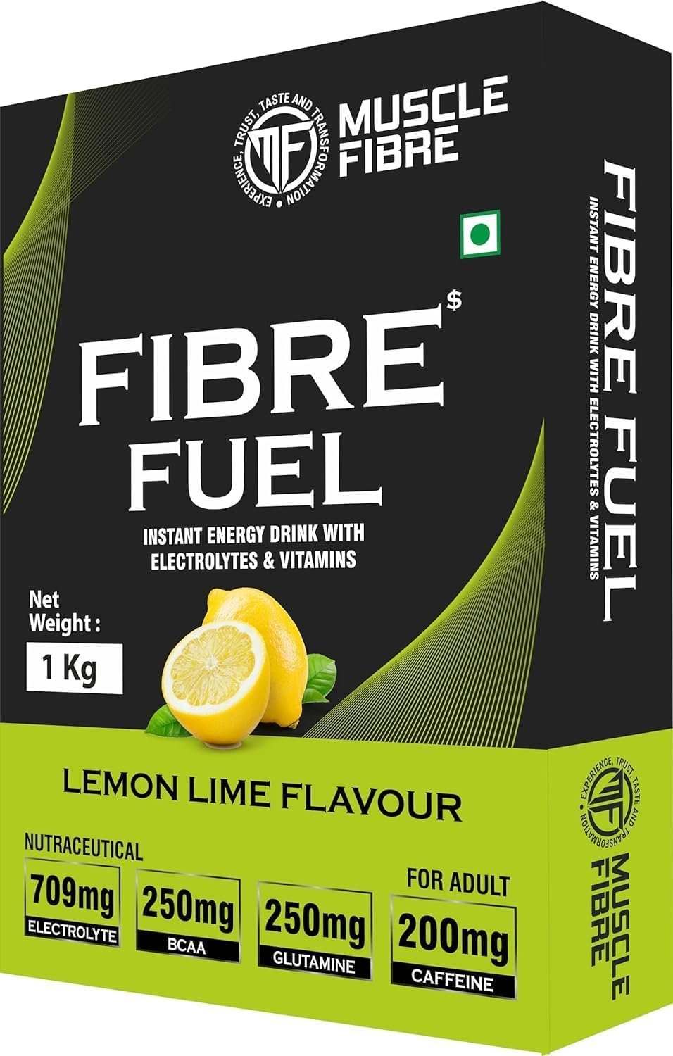 Muscle Fibre Fuel Isotonic Powder | Instant Energy Drink for Workout | Electrolyte Replacements Supplement with added BCAA & L Glutamine - Refreshing Post Workout and Recovery Electrolyte Powder - Hydration Powder's, Sports Recovery Rehydration [1Kg,