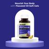 Sowell Cold Pressed Flax Seed Oil - Heart, Brain & Skin Health - 60 Softgel Dietary Supplement view 3