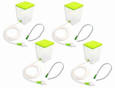 SWASTHYA SARVADA PVC Enema Kit 1500ML for Home use with Instruction (PACK OF 4)