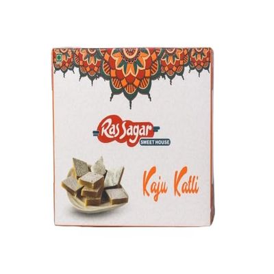 Ras Sagar Sweet House Sweets Kaju katli (kaju Burfi) 400g With Free Besan Ladoo 400g Gift Pack | RasSagar's Sweets Gift Hamper | Diwali Sweets Box | Mithai Box
