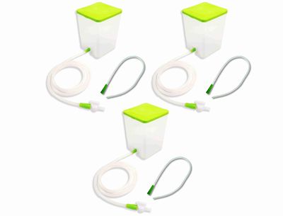 SWASTHYA SARVADA PVC Enema Kit 1500ML for Home use with Instruction (PACK OF 3)