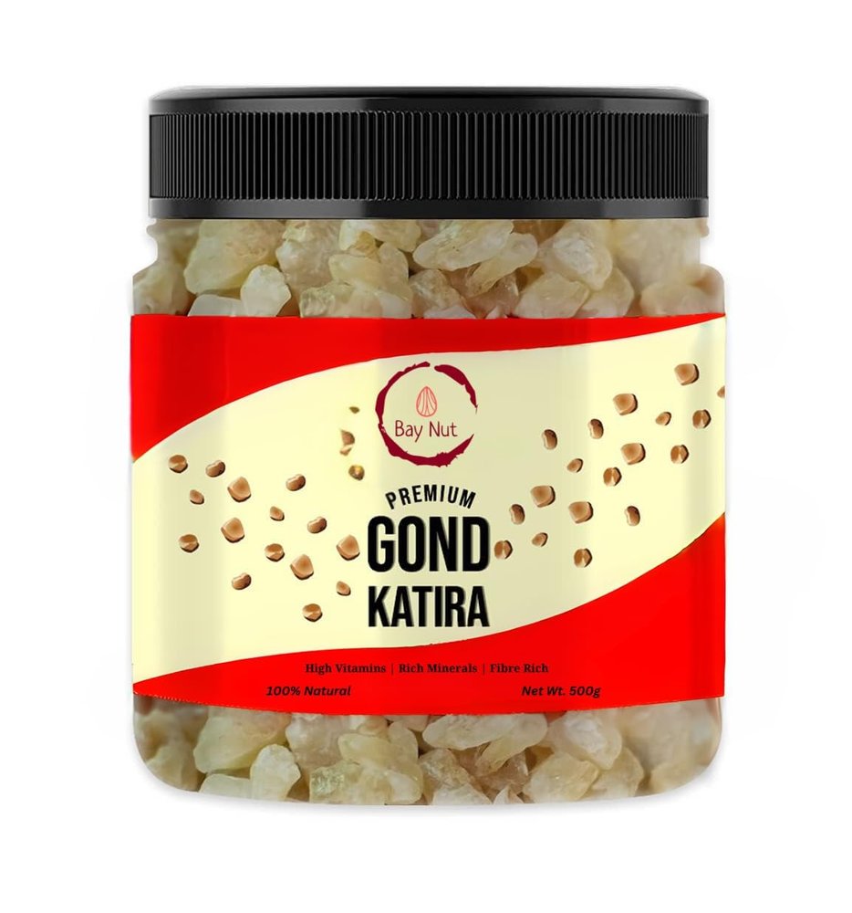 Bay Nut Gond Katira Pure (Edible Gum/gond) - 450 grams | Tragacanth Gum | High Cooling Properties Herbal Food | Super Food |