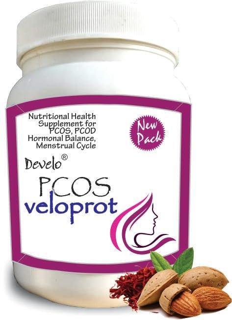 Develo PCOS, PCOD & Fertility Supplement for Women/Females with Myo, D Chiro Inositol - 1kg Kesar Badam