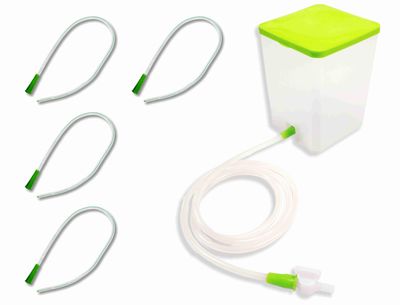 SWASTHYA SARVADA PVC Enema Kit 1500 ML for Home Use With Instruction | Reusable & Washable Enema Set for Adults (1 Set & 3 Individual Tubes)
