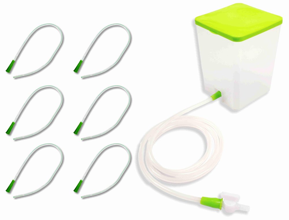 SWASTHYA SARVADA PVC Enema Kit 1500 ML for Home use with Instruction | Enema home kit for Adults Reusable & washable (Enema Set 1 & Individually Tube 5)