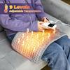 Electric Heat Pad For Pain Relief, 29x58cm Soft Heat Pad with LCD Controller, 9 Heating Levels, 4 Timer Settings, Quick Warm Up And Machine Washable, Ideal For Back Shoulders Abdomen view 3
