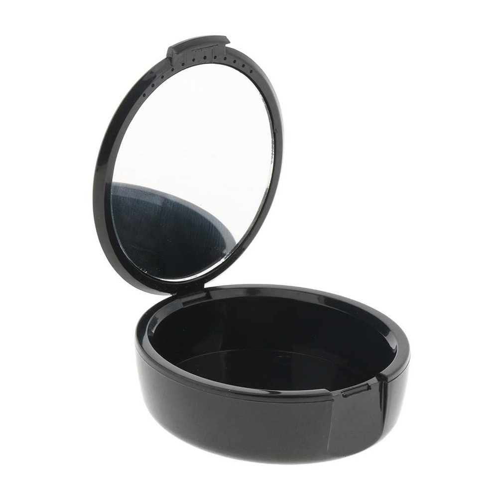 Ubervia Mouth Guard Case Orthodontic Retainer Box Denture Storage Container Black | 1