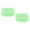 Ubervia 2 Denture Storage Container Mouth Guard Case Orthodontic Retainer Box Green | 1 view 1