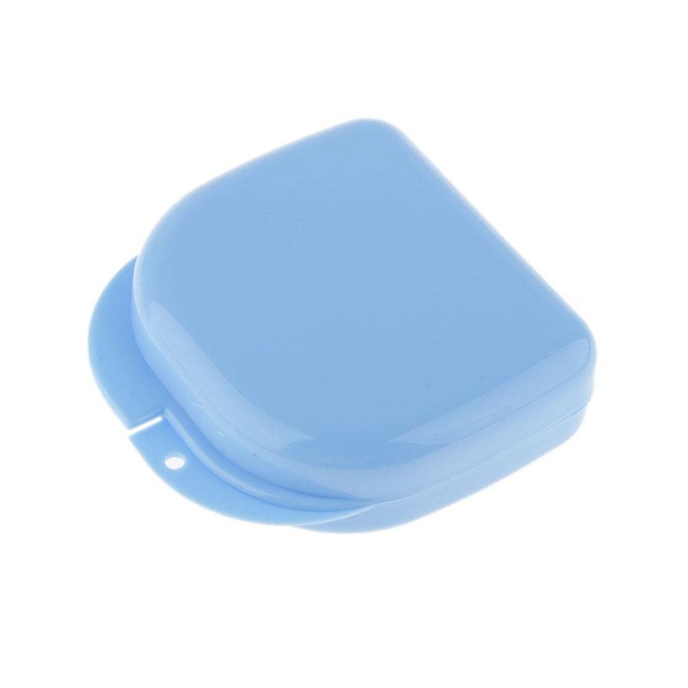Ubervia Denture False Teeth Retainer Mouthguard Storage Case Box Container blue