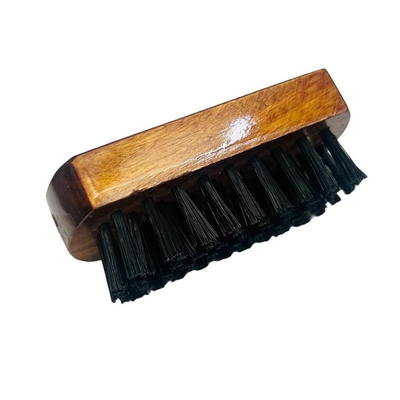 MEN Travel Friendly Small Square Wooden Beard Brush for Used by Sikh Gentleman 4 Inch Pack Of 1 |Tame your Beard like a King!