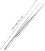 BIRDBRID Straight Precision Tweezers, Kitchen Tools & Crafting Tongs, Stainless Steel, 10 Inches  Pack of 1 view 2