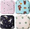 Aasaish Sanitary Napkin Pads Storage Bag Portable for Women Girls | 2Pcs Zipper Menstrual Pad Holder for Purse First Period Kit for Teen Girls Store Sanitary Pads for Women. view 1