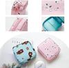 Aasaish Sanitary Napkin Pads Storage Bag Portable for Women Girls | 2Pcs Zipper Menstrual Pad Holder for Purse First Period Kit for Teen Girls Store Sanitary Pads for Women. view 4