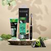 BentoDent Electric Toothbrush with Ultra-Soft Bristles + Activated Charcoal Toothpaste | 3 Cleaning Modes | Natural, Fluoride-Free & SLS-Free, Fresh Breath, Whitening Dental Care Kit view 1