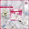 Claret Party Pack Napkin 100 Sheets 1 Ply Soft & Natural Quality 30X30Cm Home, Birthday,Kitchen Use 100 Pulls pk 3 view 2