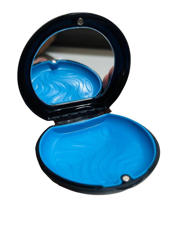 Black Premiume Aligner Case with Mirror,Aligner Box,Mouth Guard,Multi-purpose Box Colour (Black) (2)