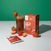 Bean Leaf Brew Black Tea Instant Fruit Infused Premix - Strawberry | No Preservatives, No Added Flavors or Colors | Sweetened with Fruit Sugar | 8 x 22g Sachets view 1