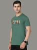 STELLERS Men's Premium Printed Crew Neck T-Shirt | Feather Touch Feel Regular Fit| Odour Resistant| Anti-Static| Wrinkle Free | Quick Dry | Stretchable | Lightweight | Sweat-Proof Aqua Green view 2