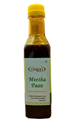 Laveena's Tripti Meetha Paan Syrup 100% Homemade Paan Sharbat | Banarasi Paan Syrup : Perfect Mixer for Enhancing Mocktails & Cocktails, Drinks (500 ML, Pack 1)