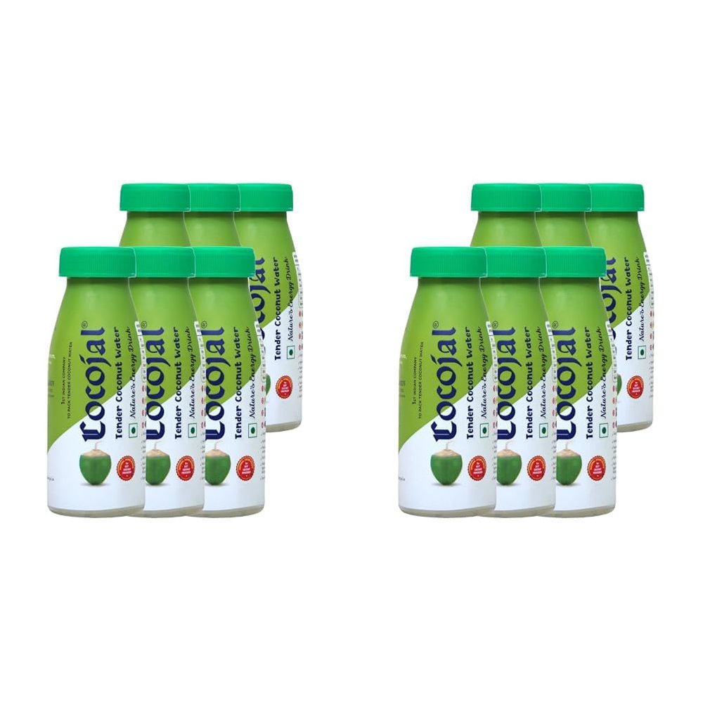 Cocojal Natural Tender Coconut Water | No Added Flavours | No Added Sugars | Not from Concentrate | 200ml (Pack of 12)