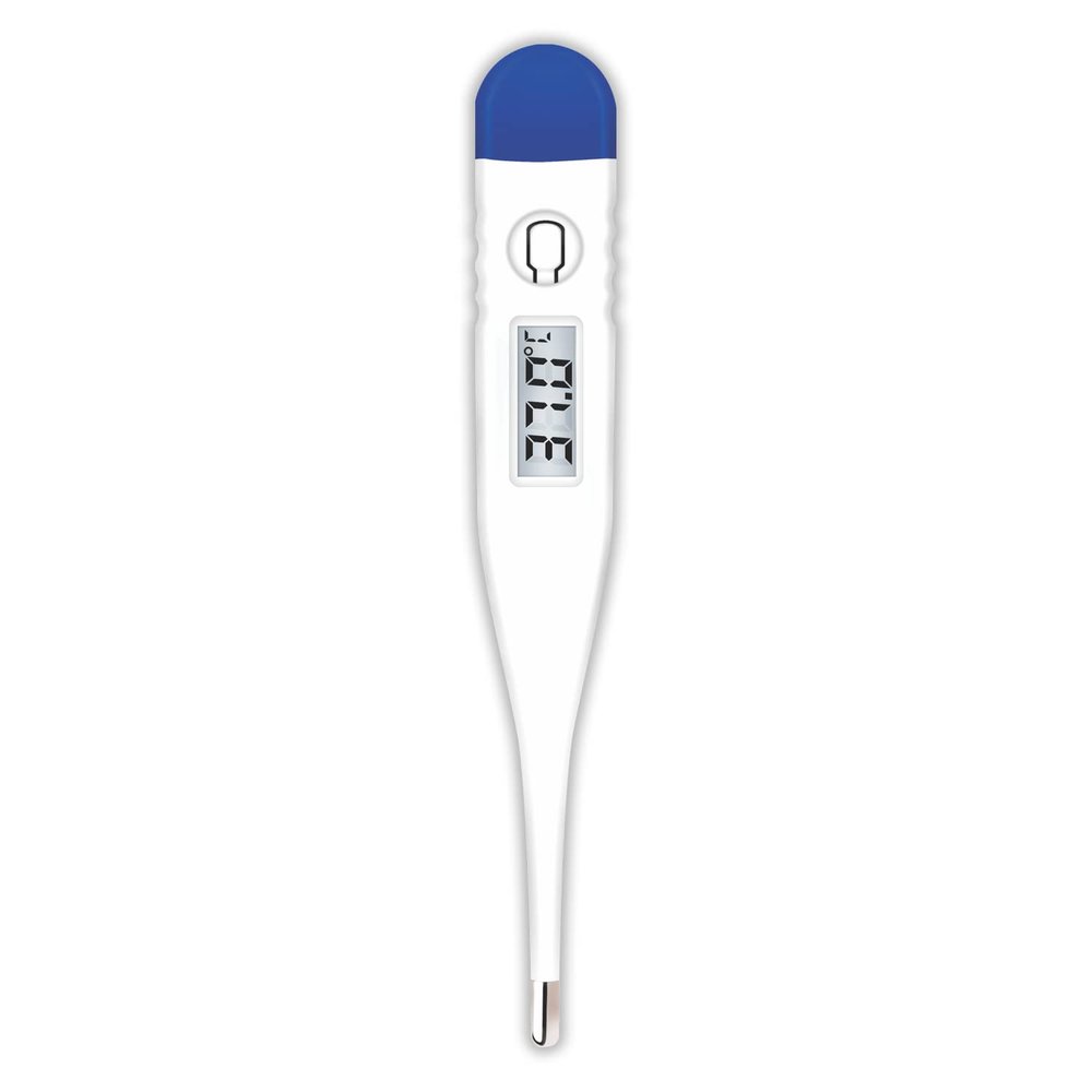 Dr. Odin PT-01B Digital Thermometer | Fast & Accurate C/F Reading in 60 Seconds | Beep Alarm, Auto Shut-Off | Oral, Rectal & Underarm Use | Safe for Adults, Kids & Babies (Pack of 1)