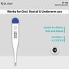 Dr. Odin PT-01B Digital Thermometer | Fast & Accurate C/F Reading in 60 Seconds | Beep Alarm, Auto Shut-Off | Oral, Rectal & Underarm Use | Safe for Adults, Kids & Babies (Pack of 1) view 3