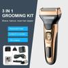 ENDZONE Professionals Design 3 in 1 Perfect Shaver Hair Clipper and Nose Trimmer Rechargeable Beard And Moustaches Hair Machine And Trimming for men and women (Golden Black) view 2