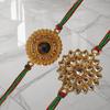 AWANI TRENDS Rakhi Gift with KajuKatli gift pack Rakhi (Kaju Katli With Kundhan Rakhis) view 3