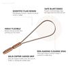 Herb Essential Copper Tongue Cleaner | For Fresh Breath & Bacteria Removal | Improved Taste Sense & Oral Hygiene | 100% Pure Indian Copper Tongue Scraper For Men & Women (Pack Of 1) view 3