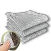 G1 Scrub Pad Wire Dishcloth for Washing Dishes, Multifunctional Wire Dishwashing Rags for Wet and Dry, Easy Rinsing, Reusable, Wire Cleaning Cloth for Kitchen, Sinks, Pots (Pack of 4) view 1