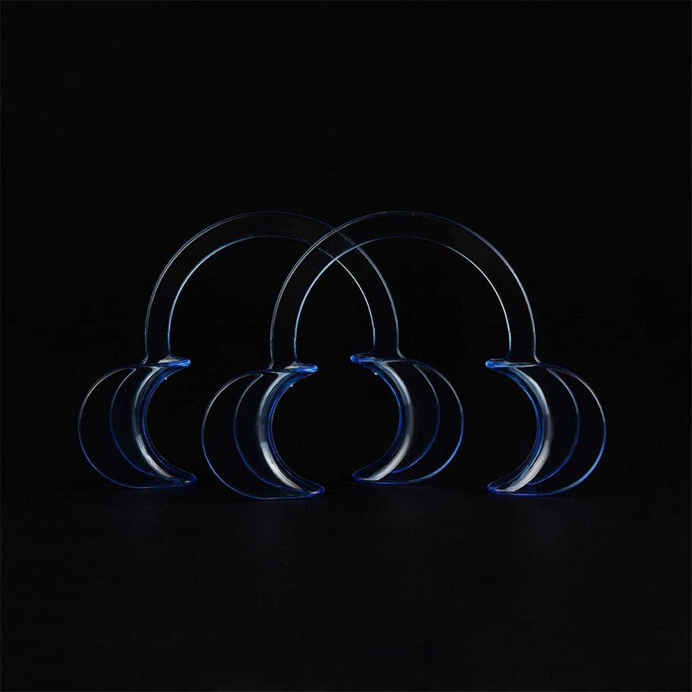 ELBME 10pcs C-Shape Adult Dental Cheek Retractor Teeth Whitening Lip Mouth Opener Medium