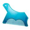 ELBME Mens Beard Shaping Ruler Comb Facial Hair Styling Trimming Template Blue view 2