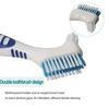 ELBME Double Sided Denture Cleaning Brushes Set Multi-Layered False Teeth Brush 4X | 1 view 2